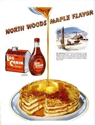 1949 Log Cabin Syrup