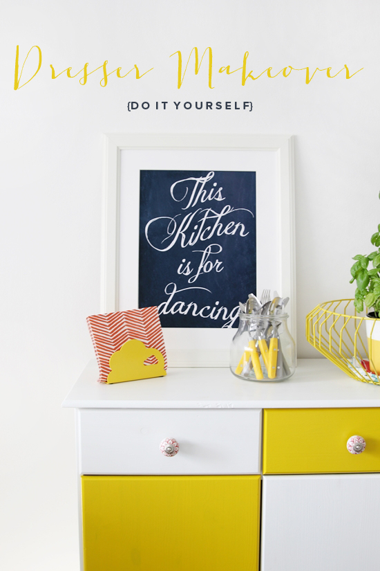 magnoliaelectric: Alte Kommode farbig streichen {DIY-Anleitung}
