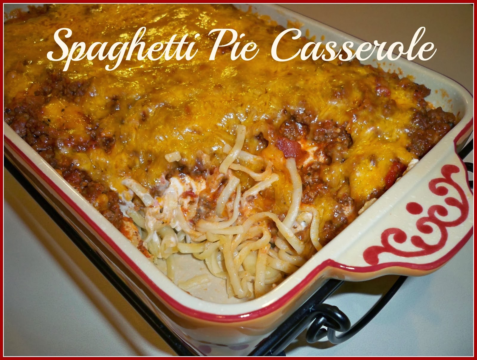 Easy as Pie Spaghetti Pie Casserole