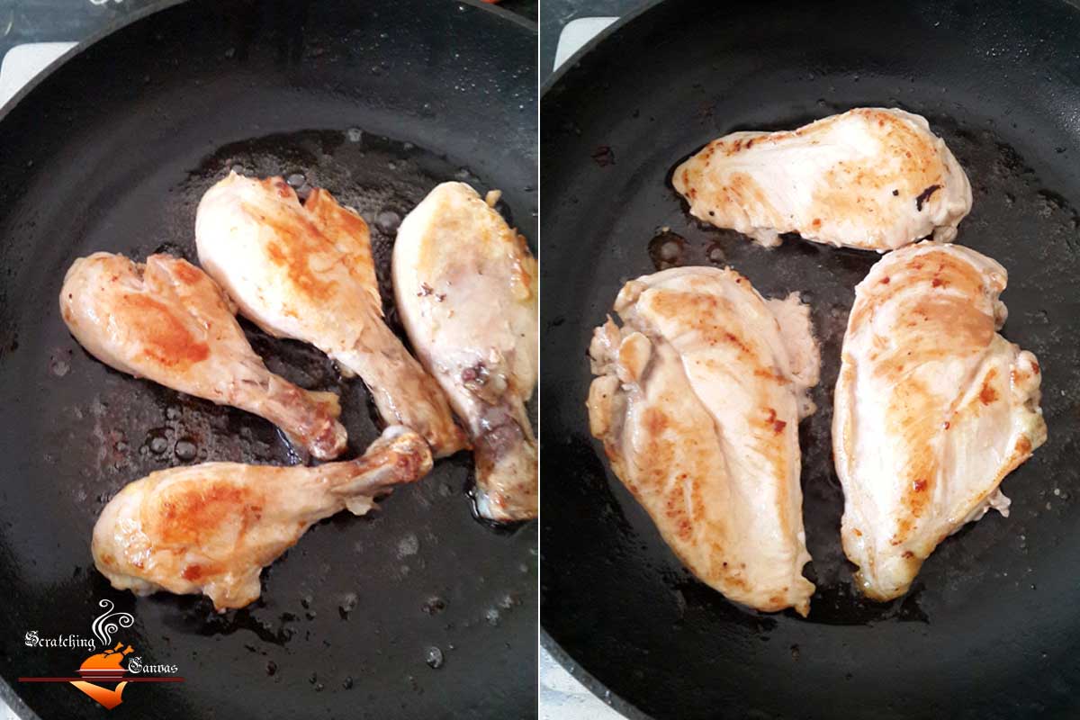 Recipe West African Spicy Peanut Butter Chicken Scratching Canvas