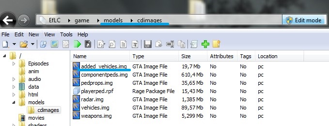 EFLC Vehicle Addon Pack For GTA IV (With Proper Audio and Naming