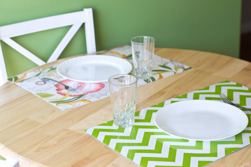 One Lucky Pickle DIY Laminated Placemats