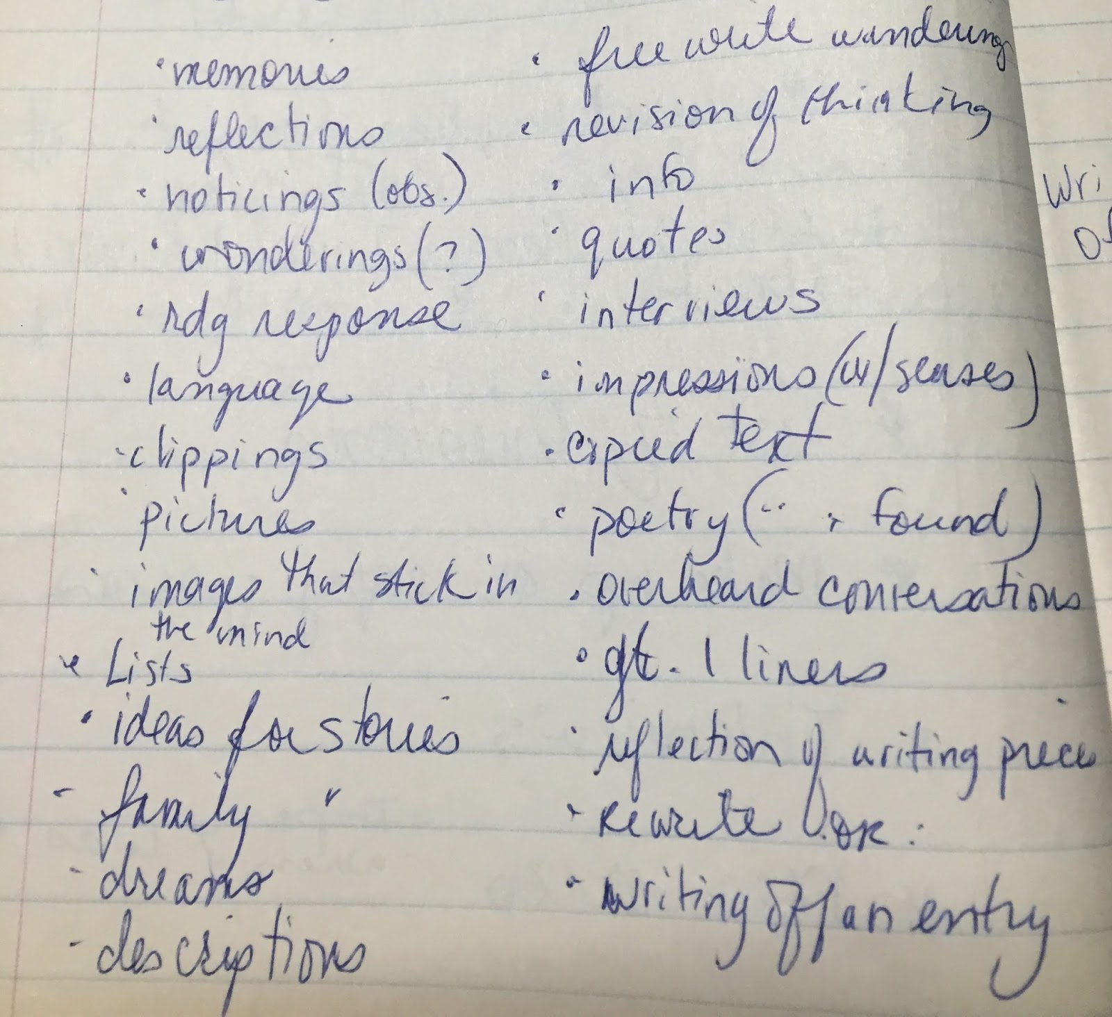 Sharing Our Notebooks Try This! Write About Yourself as a Writer