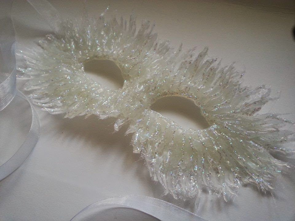 Debbs Elliman Jack Frost/Ice Queen glue mask masque masquerade masked