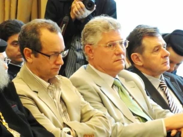 Bistrița, 8 mai 2012 - La dezbaterile Seminarului între Dan Puric și dr. Mircea Gelu Buta