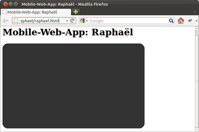 Simple example of Raphaël JavaScript library Simple example of Raphaël JavaScript library