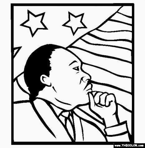Martin Luther King Coloring Sheets