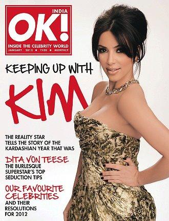 Kim Kardashian on OK India Magazine1 - Kim Kardashian on OK! India Coverpage