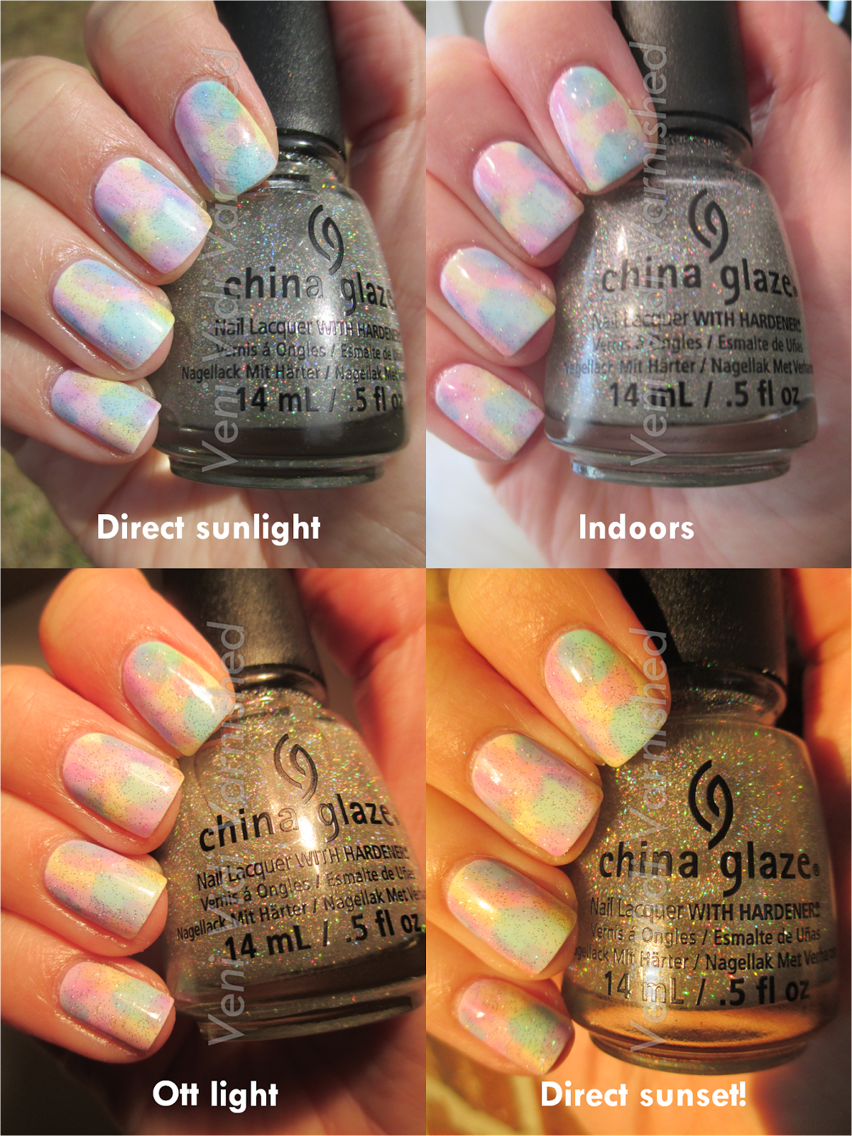 OPI Sheer Tints Watercolor Effect China Glaze Fairy Dust