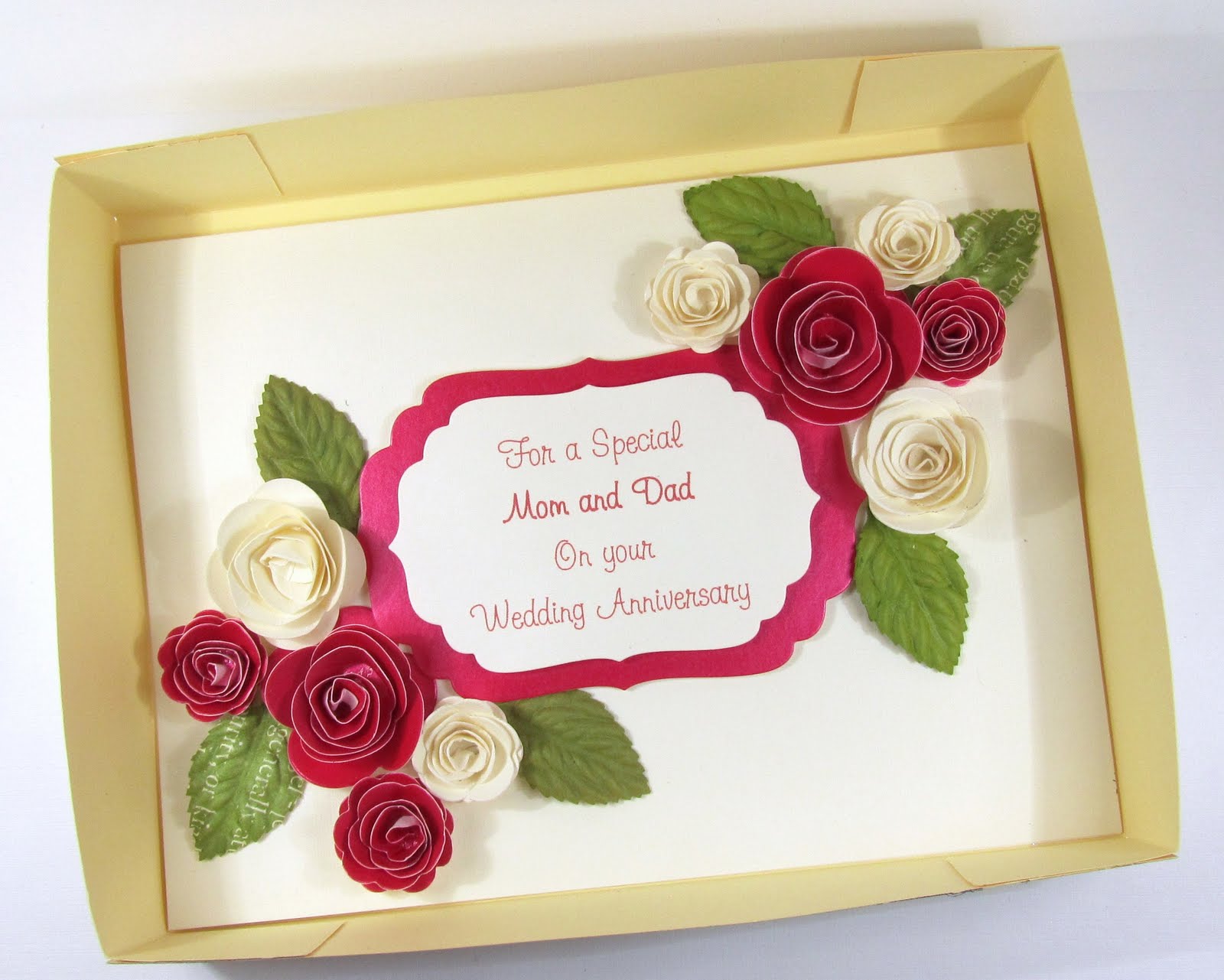 A Day in the Life of a Craft Fairy…: Ruby Wedding Anniversary Card