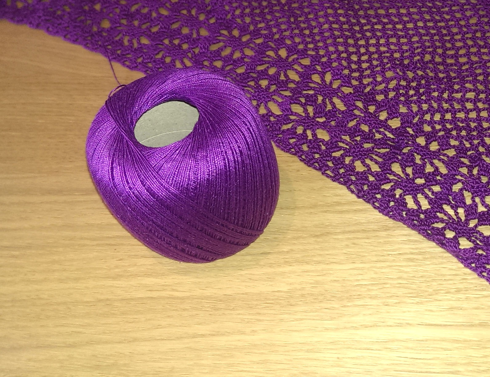 Catherine's Knitpix FIlet Crochet Shawl