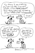 Another dog cartoon. I feel really bad for this guy.