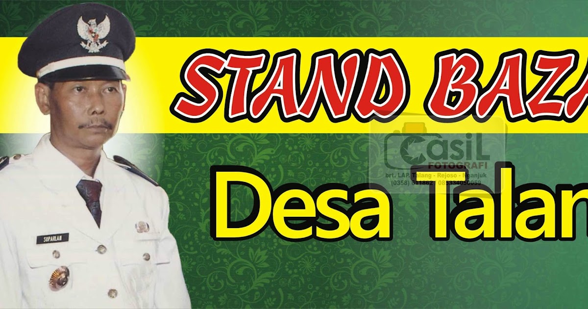 CONTOH DESAIN SPANDUK BAZAR CASIL FOTOGRAFI