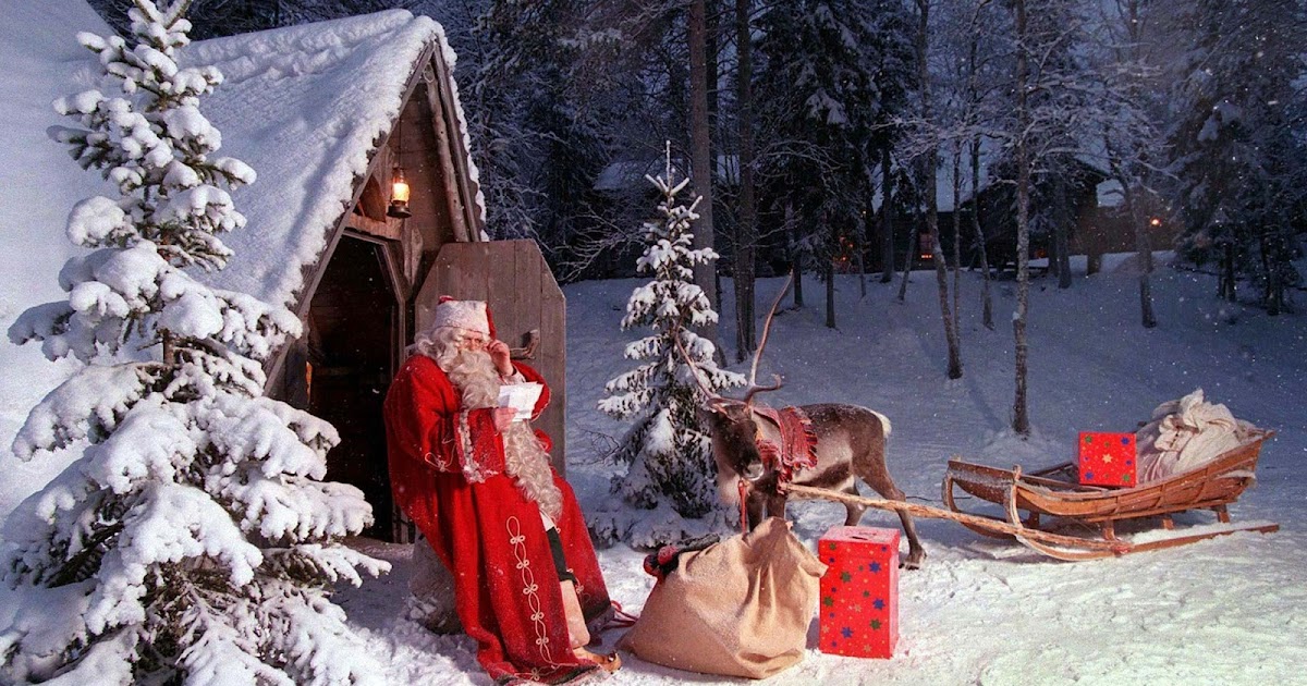HD-Hintergrundbilder: santa claus, geschenke, weihnachten, rentiere