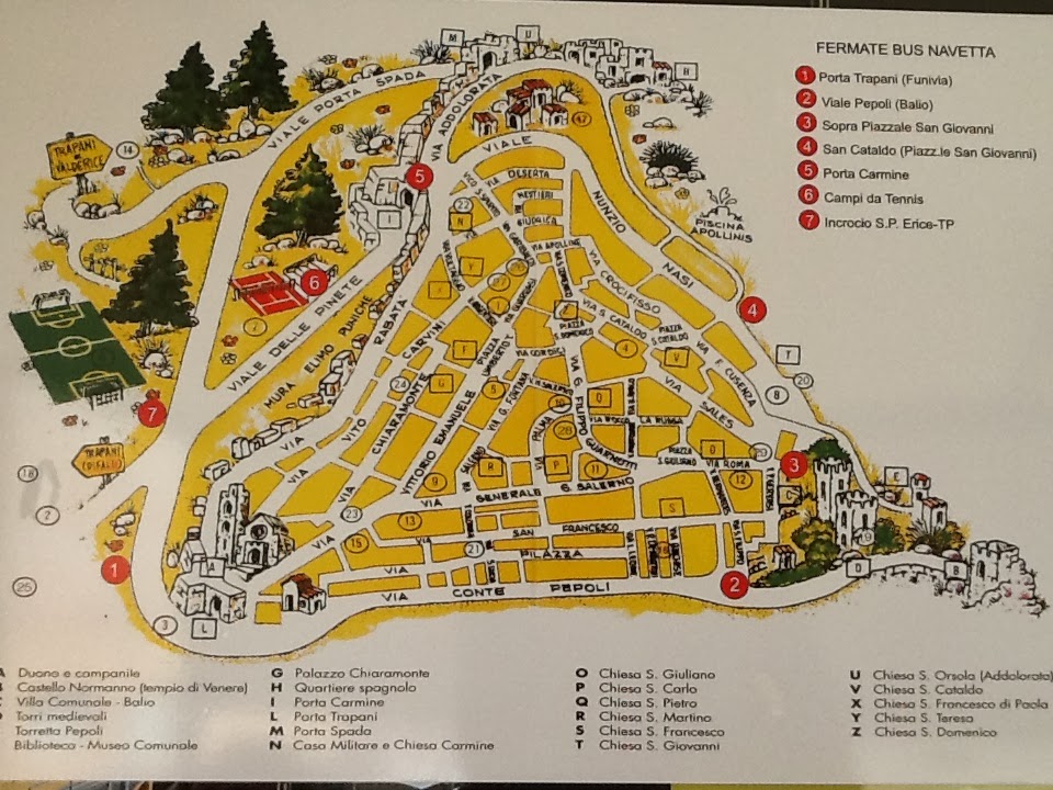 Parada y Fonda de un viajero Erice y Trapani (Sicilia)