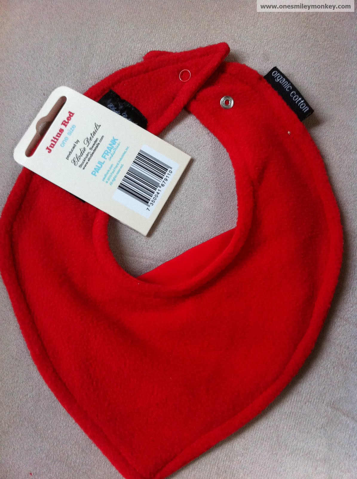 Paul Frank Red Julius Organic Dry Bib Review *Discount Code*
