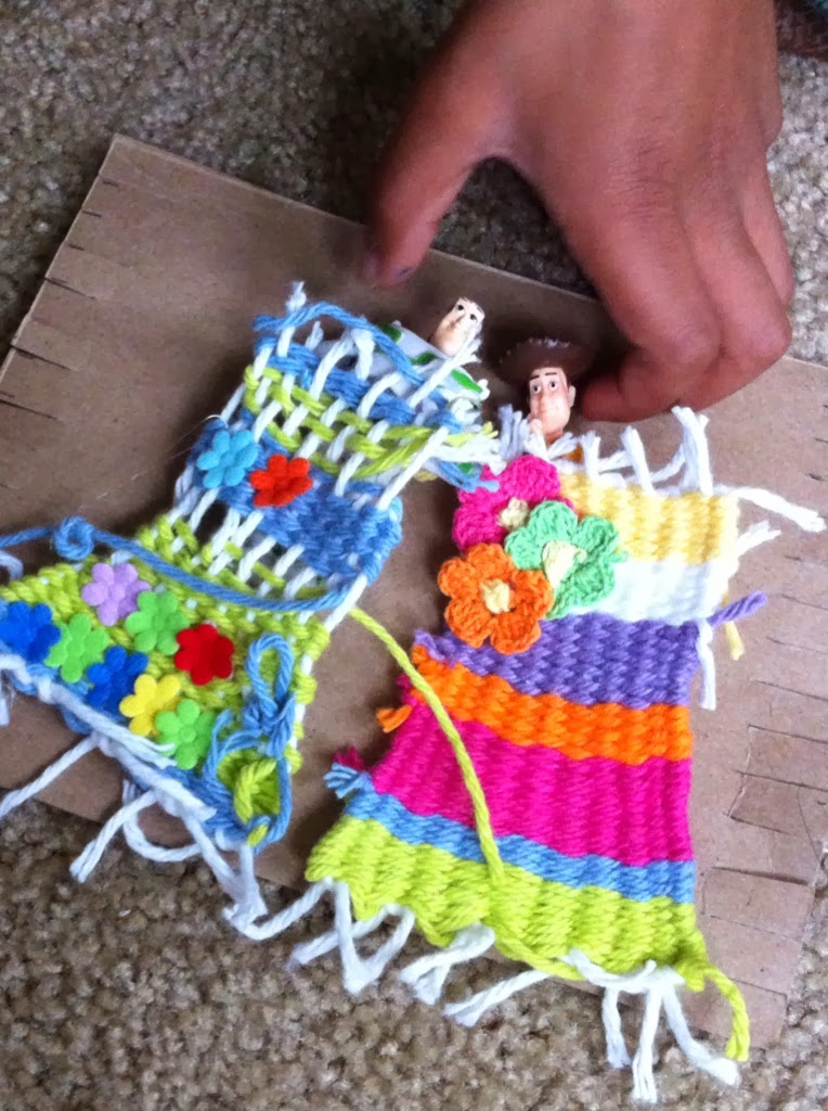 Upcycled Yarns DIY Cardboard Weaving Loom