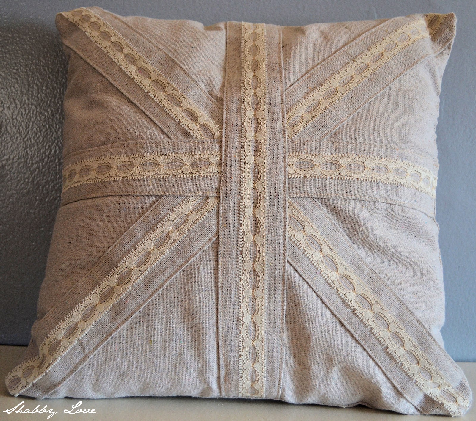 Shabby Love Union Jack Pillow
