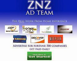 Work From Home With ZNZ Ad Team!