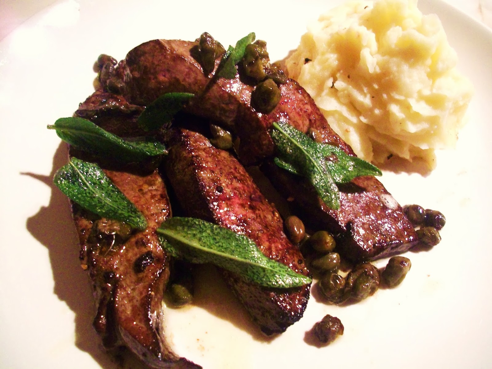Passione Per Cucina Panfried Liver With Caper And Sage Butter