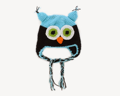 owl crochet hat