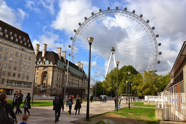 Background view of The London Eye