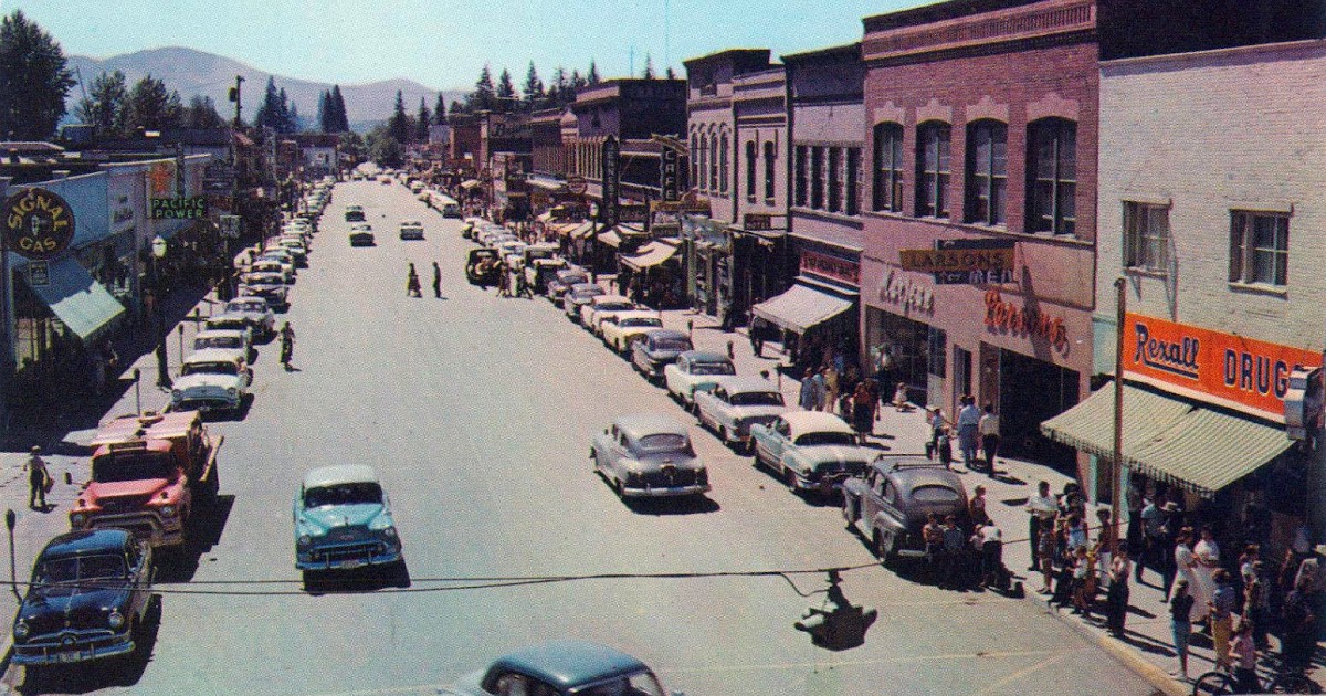transpress nz cars in Sandpoint, Idaho, early 1950s