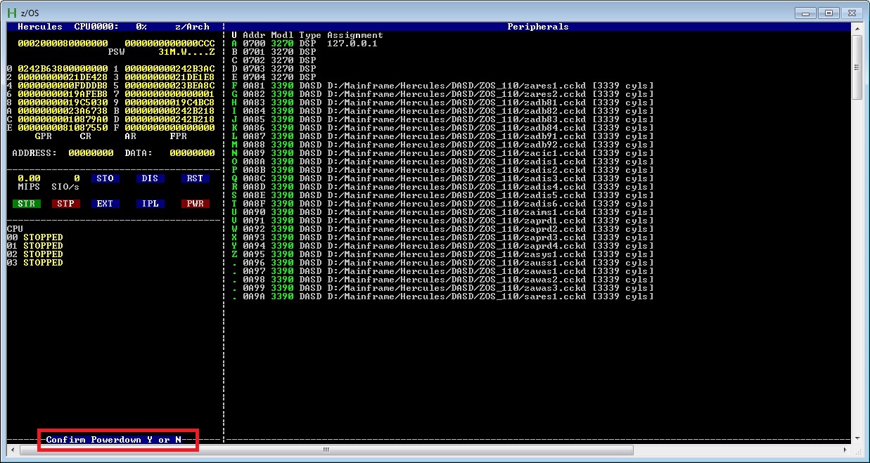Instalando o Hercules z/OS 1.10 no Windows Hercules & Mainframe