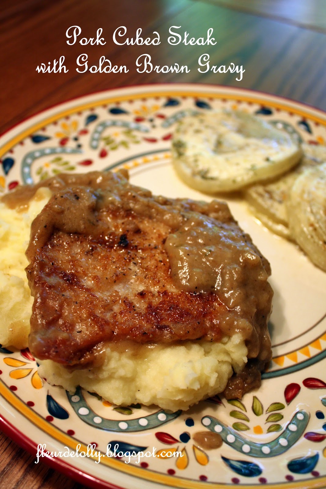 Fleur de Lolly Pork Cubed Steak with Golden Brown Gravy