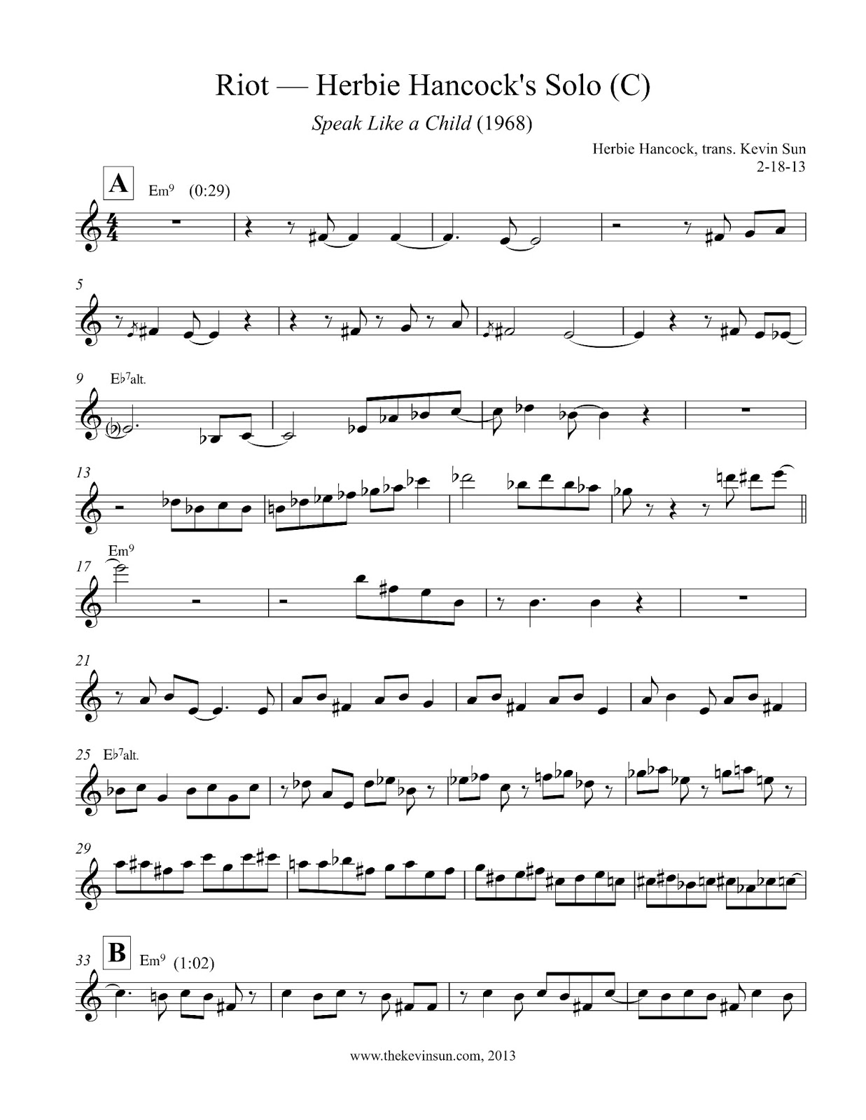 Herbie Hancock on "Riot"