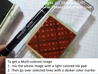 Coloring Stampin'UP!'s Beyond Plaid Background Stamp