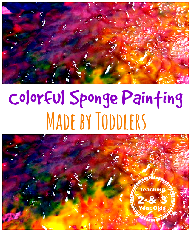 Painting With Clothespins and Natural Sponges