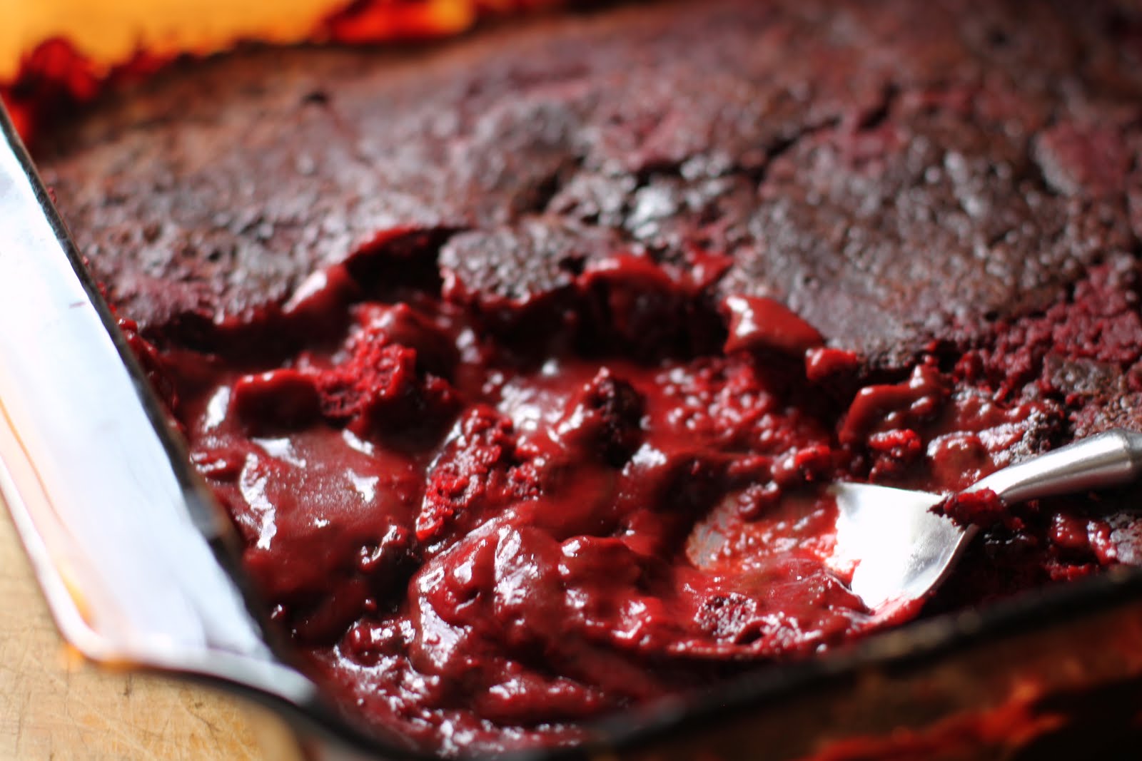 Bloody Red Velvet Pudding Cake Bittersweet