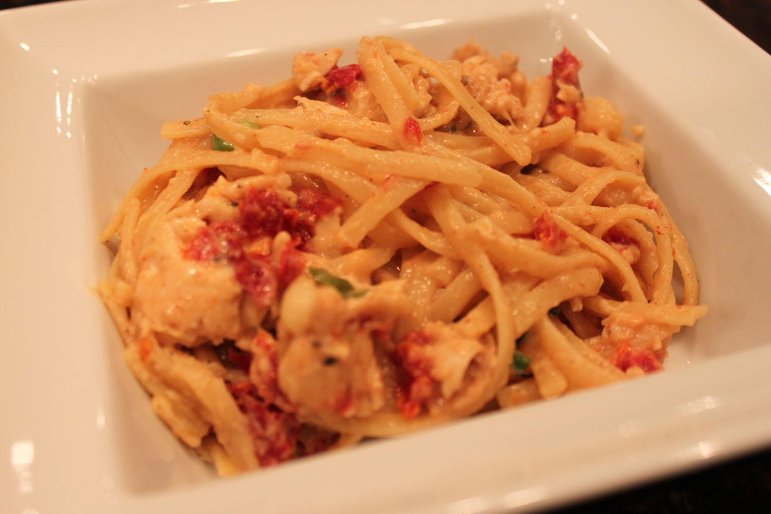 Kelly's Healthified Kitchen Creamy Cajun Chicken Alfredo