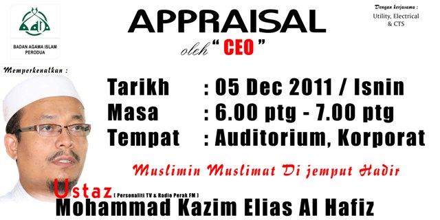 Kuliah Ustaz Muhammad Kazim Elias