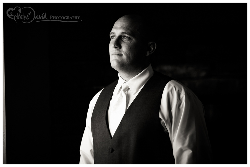 Groom waiting Portrait of groom during getting ready