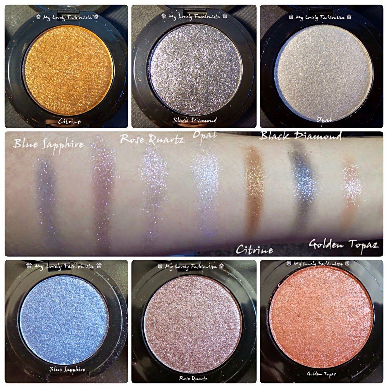 Stila Jewel Eyeshadow Opal, Citrine, and Black Diamond ♕ My Lovely