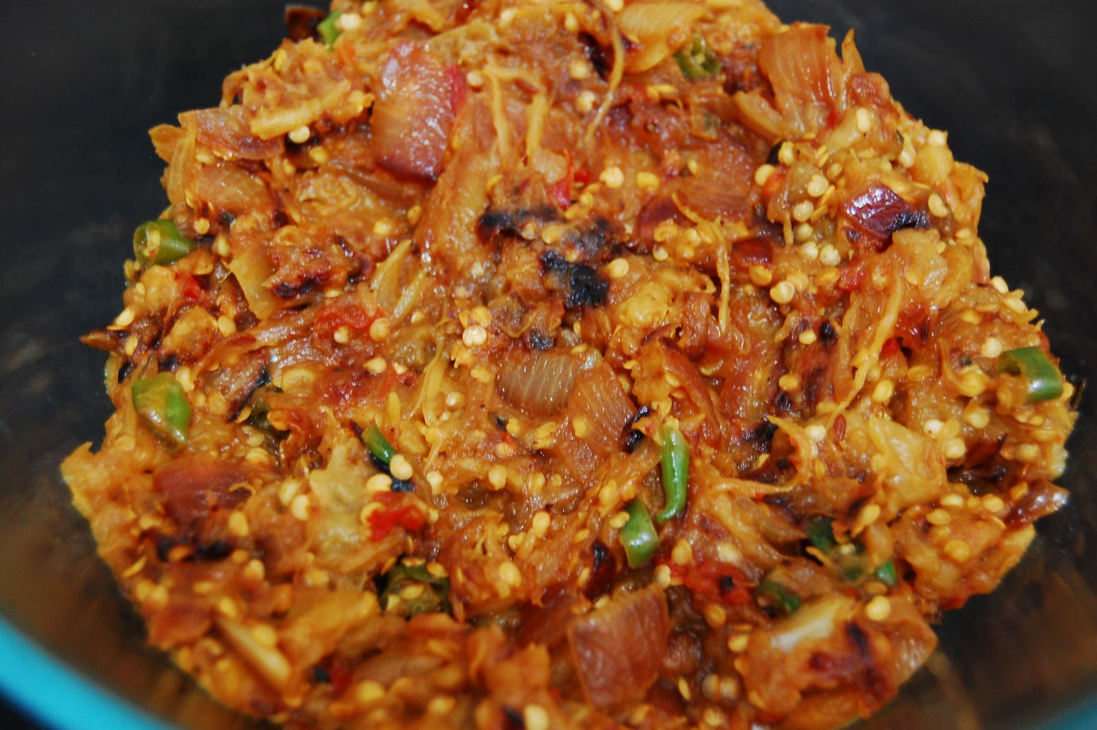 My Cookbook Baingan Bharta Eggplant Bharta