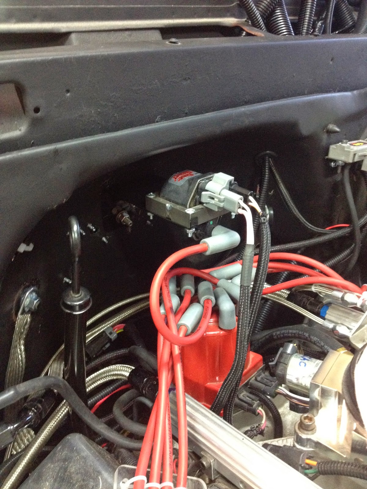 1964 Chevy C10 New mounting bracket for my remote HEI coil