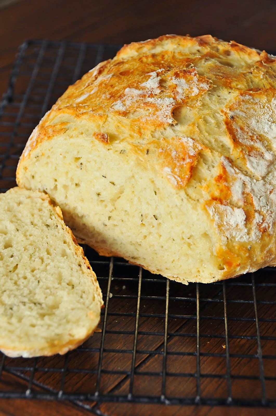 Barefoot and Baking Rosemary and Gruyere Cheese Bread