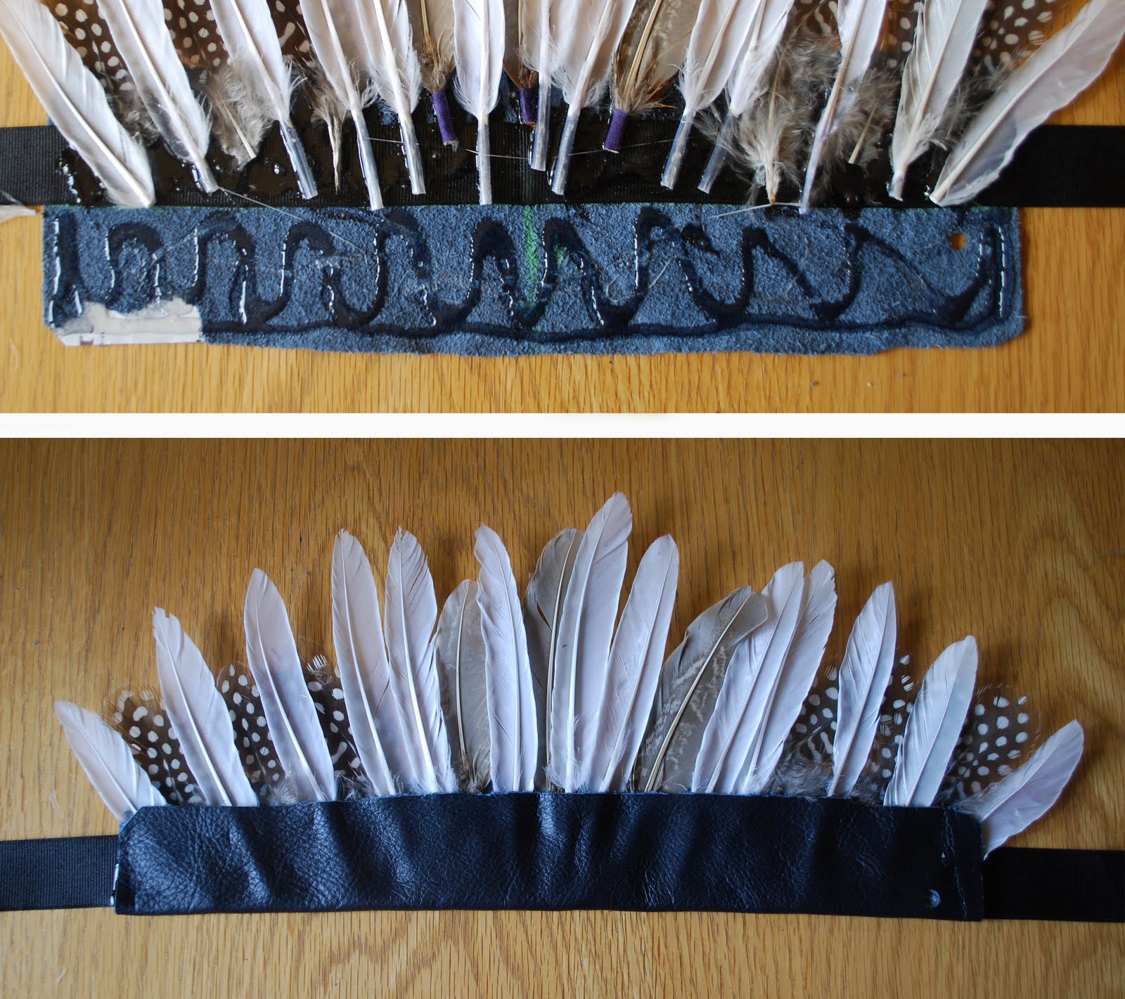 wise rabbit says Feather Headdress DIY