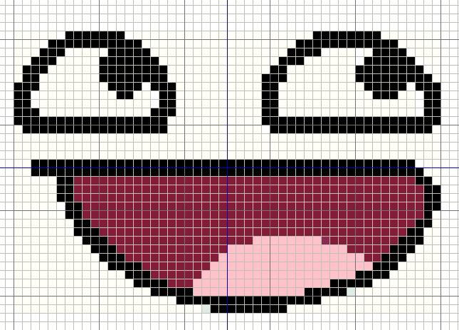 Buzy Bobbins: Awesome face/ Epic face meme Cross stitch design