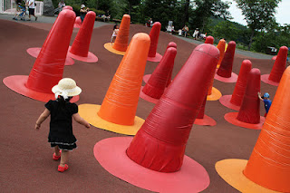 innovative playground in Takino Suzuran Hillside National Park in Sapporo Japan