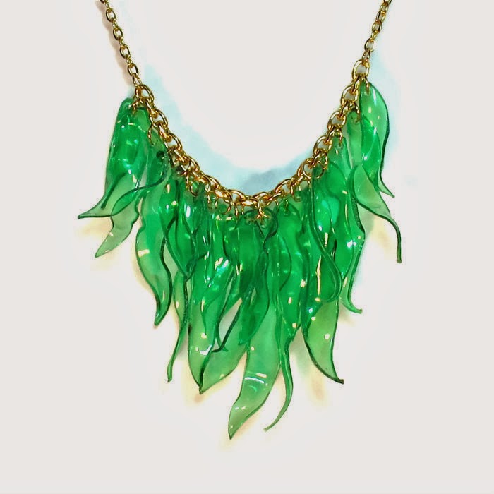 recycled plastic necklace