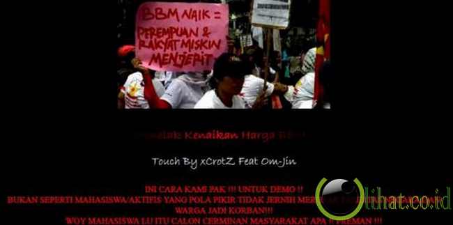 Peretasan terkait kenaikan harga BBM Peretasan terkait kenaikan harga BBM