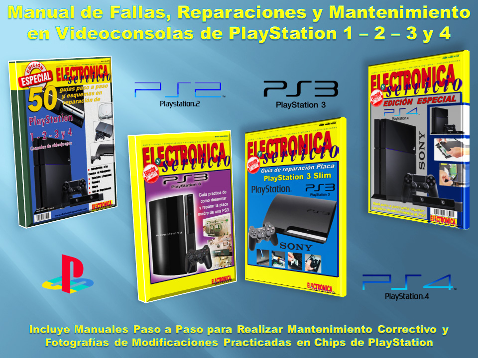 Manual Reparación Mantenimiento Videoconsolas Playstation