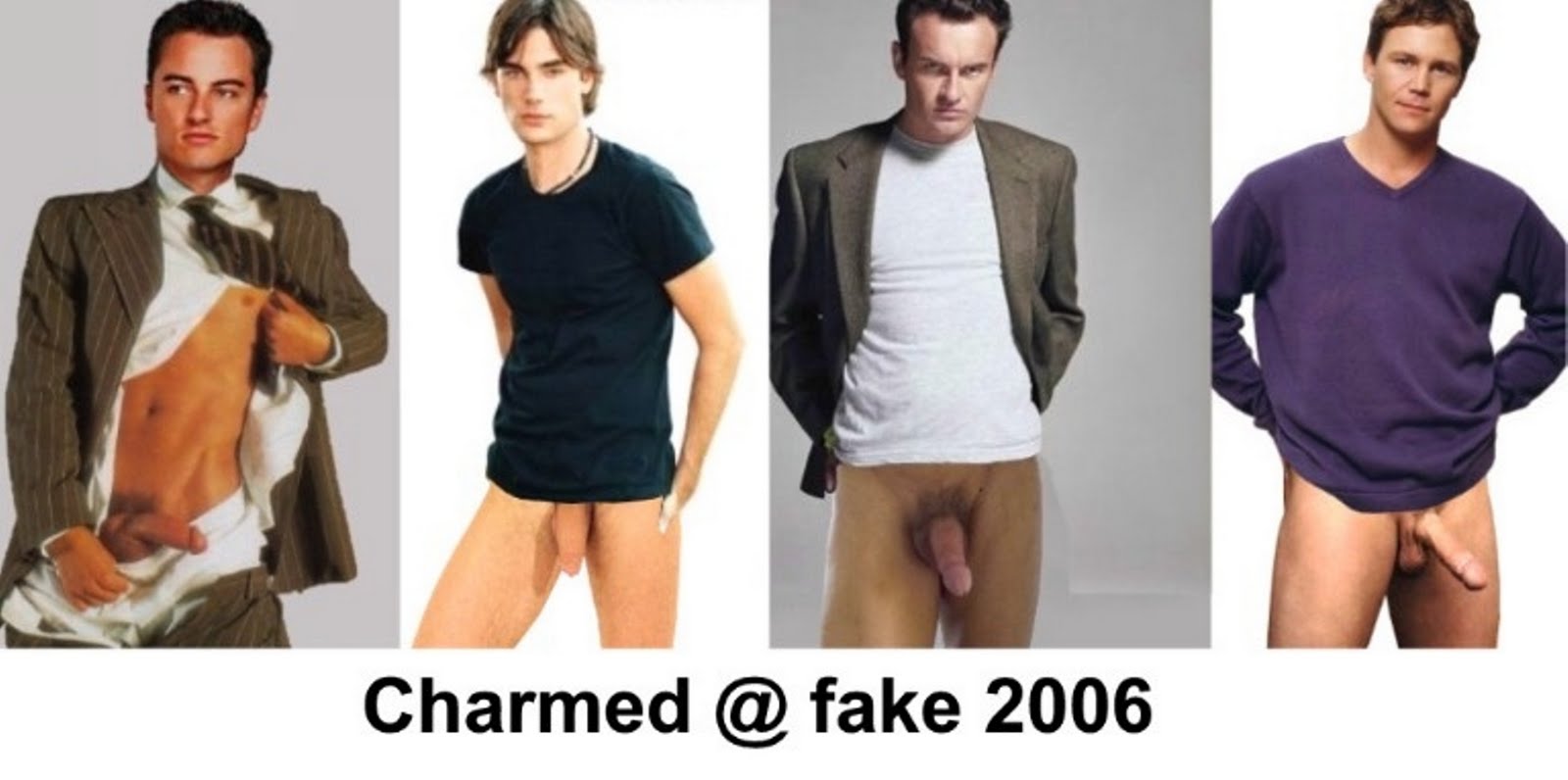 guys of charmed naked