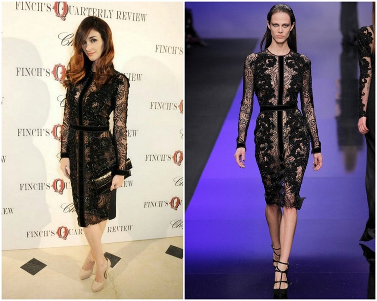 Newmyroyals Hollywood Fashion Paz Vega In Elie Saab Fall 13 Finch S Quarterly Review Filmmakers Dinner