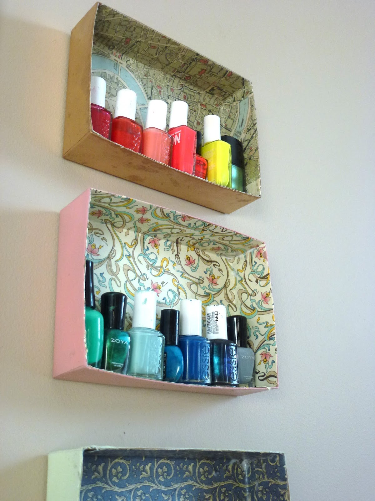 Hey! Look what I Made! UpCycle Nail Polish Shelf