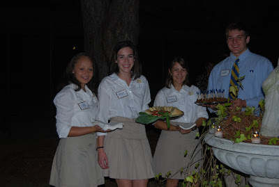 Welcoming Montgomery Catholic's new Families with Cocktails in the Courtyard 2